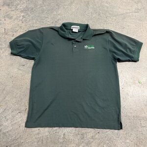 Naturetech Bass Underwriters Men's Green Polo Shirt Size L Sporty Golf